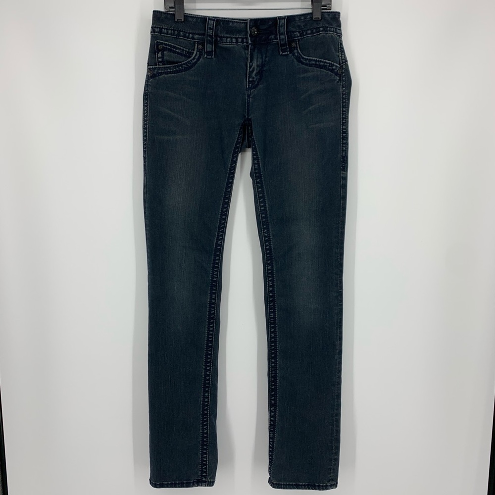 Rock Revival Jeans Raquel Straight Faded BlueBlack